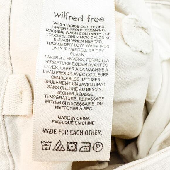 Wilfred Free Cream Carpenter Pants Denim Jeans Straight Leg Size 2 - Picture 8 of 10